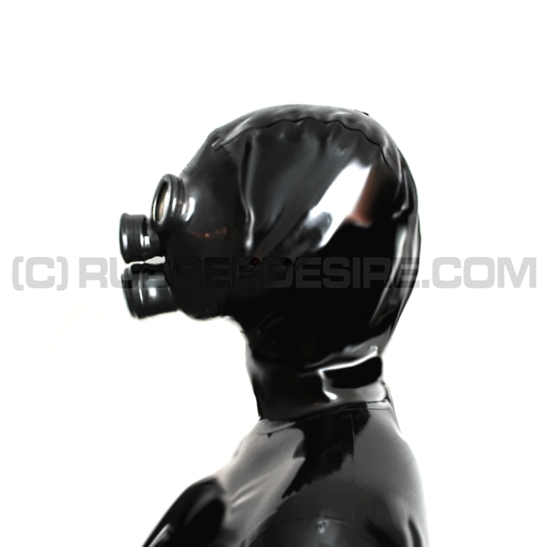 Delxue gasmask-zipper-hood HR-CH with 2 gasmask-threads and thread-cover - model PDF-D - immediately available in size L